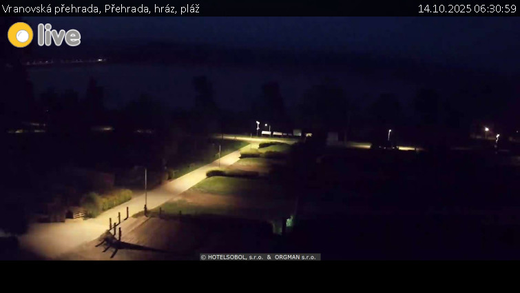 Vranovská přehrada - Přehrada, hráz, pláž - 14.10.2025 v 06:30 Vranovská přehrada - Přehrada, hráz, pláž - 14.10.2025 v 06:30