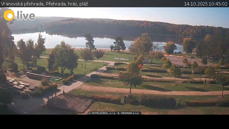 Vranovská přehrada - Přehrada, hráz, pláž - 14.10.2025 v 10:45 Vranovská přehrada - Přehrada, hráz, pláž - 14.10.2025 v 10:45