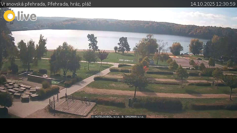 Vranovská přehrada - Přehrada, hráz, pláž - 14.10.2025 v 12:30 Vranovská přehrada - Přehrada, hráz, pláž - 14.10.2025 v 12:30