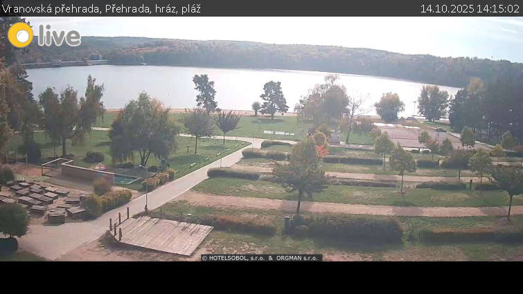Vranovská přehrada - Přehrada, hráz, pláž - 14.10.2025 v 14:15 Vranovská přehrada - Přehrada, hráz, pláž - 14.10.2025 v 14:15