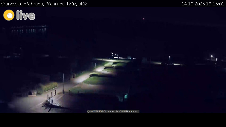 Vranovská přehrada - Přehrada, hráz, pláž - 14.10.2025 v 19:15 Vranovská přehrada - Přehrada, hráz, pláž - 14.10.2025 v 19:15