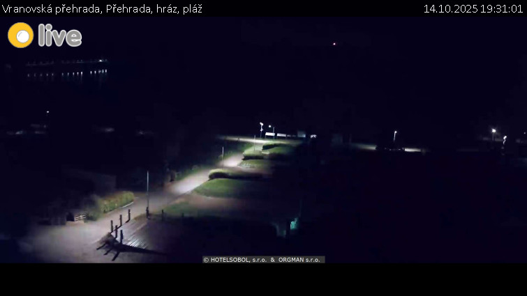 Vranovská přehrada - Přehrada, hráz, pláž - 14.10.2025 v 19:31 Vranovská přehrada - Přehrada, hráz, pláž - 14.10.2025 v 19:31