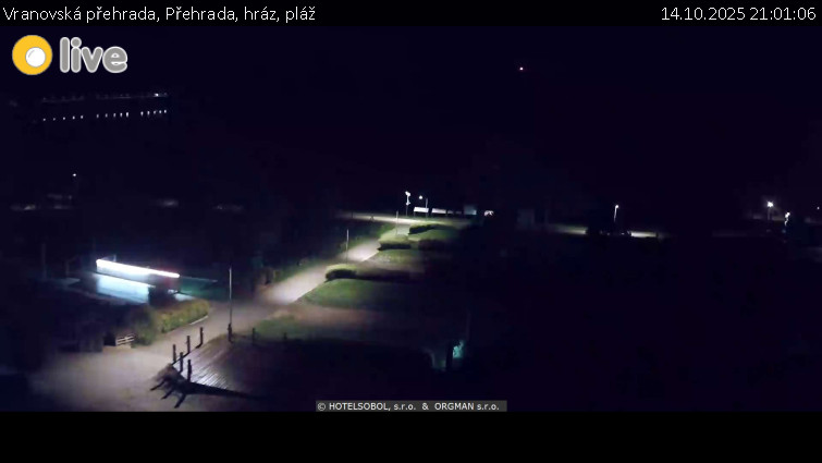 Vranovská přehrada - Přehrada, hráz, pláž - 14.10.2025 v 21:01 Vranovská přehrada - Přehrada, hráz, pláž - 14.10.2025 v 21:01