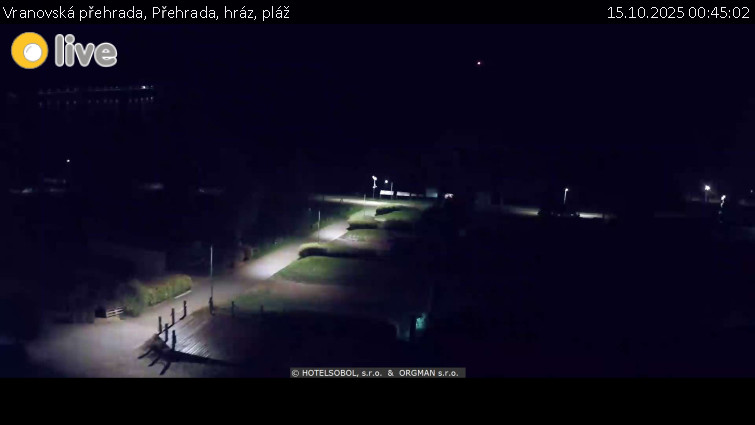 Vranovská přehrada - Přehrada, hráz, pláž - 15.10.2025 v 00:45 Vranovská přehrada - Přehrada, hráz, pláž - 15.10.2025 v 00:45
