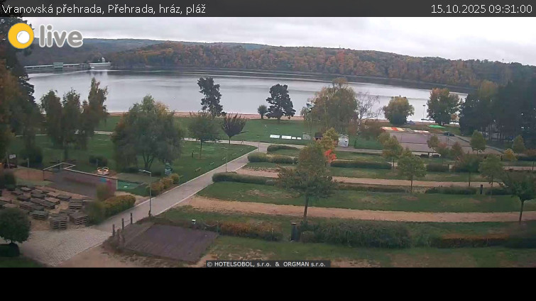 Vranovská přehrada - Přehrada, hráz, pláž - 15.10.2025 v 09:31 Vranovská přehrada - Přehrada, hráz, pláž - 15.10.2025 v 09:31