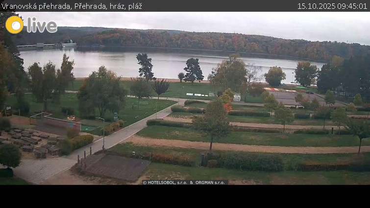 Vranovská přehrada - Přehrada, hráz, pláž - 15.10.2025 v 09:45 Vranovská přehrada - Přehrada, hráz, pláž - 15.10.2025 v 09:45