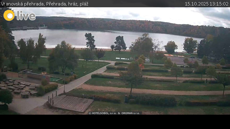 Vranovská přehrada - Přehrada, hráz, pláž - 15.10.2025 v 13:15 Vranovská přehrada - Přehrada, hráz, pláž - 15.10.2025 v 13:15