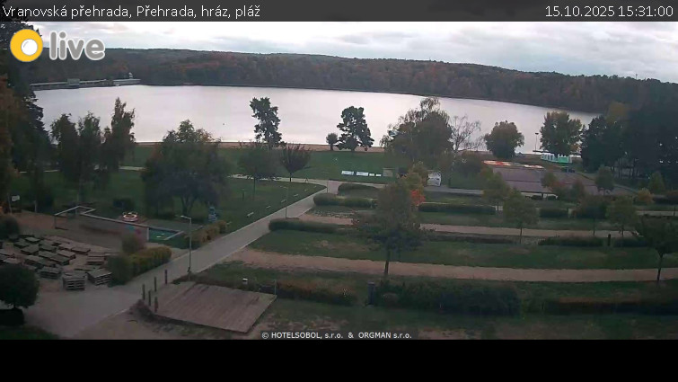 Vranovská přehrada - Přehrada, hráz, pláž - 15.10.2025 v 15:31 Vranovská přehrada - Přehrada, hráz, pláž - 15.10.2025 v 15:31