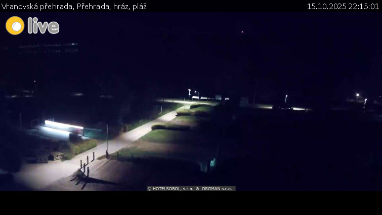 Vranovská přehrada - Přehrada, hráz, pláž - 15.10.2025 v 22:15 Vranovská přehrada - Přehrada, hráz, pláž - 15.10.2025 v 22:15