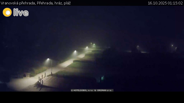 Vranovská přehrada - Přehrada, hráz, pláž - 16.10.2025 v 01:15 Vranovská přehrada - Přehrada, hráz, pláž - 16.10.2025 v 01:15