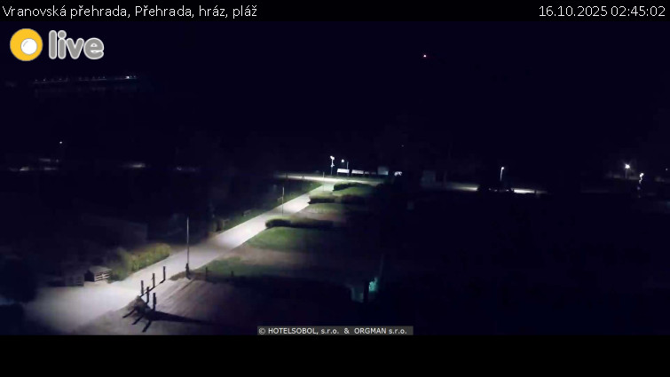 Vranovská přehrada - Přehrada, hráz, pláž - 16.10.2025 v 02:45 Vranovská přehrada - Přehrada, hráz, pláž - 16.10.2025 v 02:45