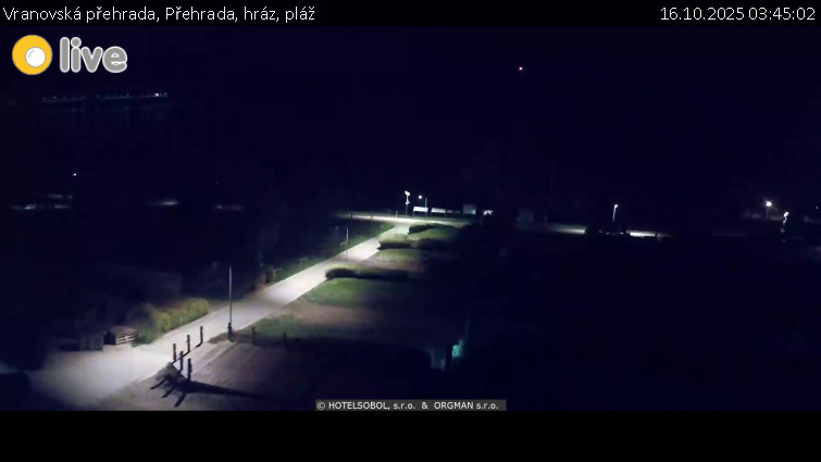 Vranovská přehrada - Přehrada, hráz, pláž - 16.10.2025 v 03:45 Vranovská přehrada - Přehrada, hráz, pláž - 16.10.2025 v 03:45