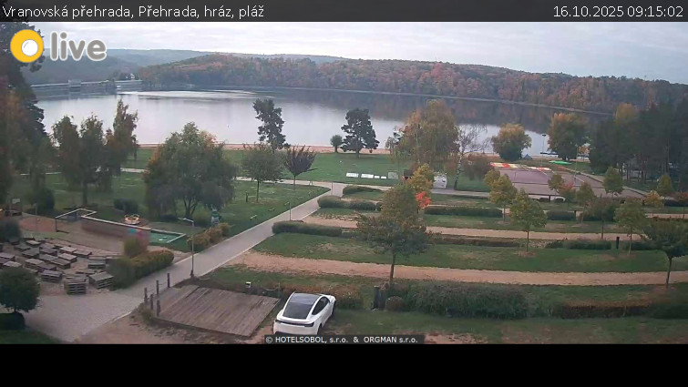 Vranovská přehrada - Přehrada, hráz, pláž - 16.10.2025 v 09:15 Vranovská přehrada - Přehrada, hráz, pláž - 16.10.2025 v 09:15