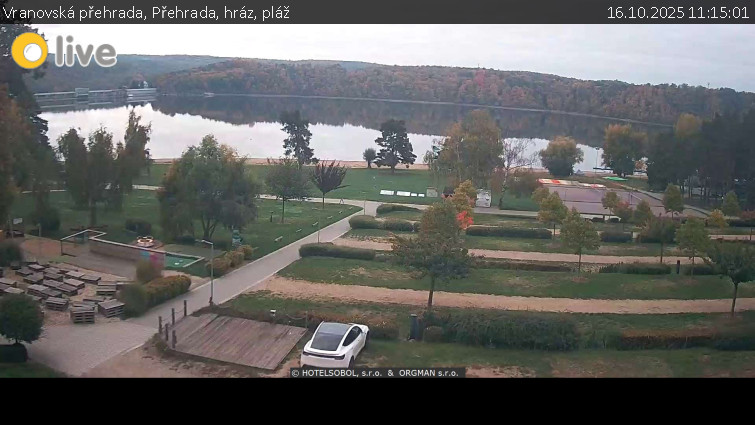 Vranovská přehrada - Přehrada, hráz, pláž - 16.10.2025 v 11:15 Vranovská přehrada - Přehrada, hráz, pláž - 16.10.2025 v 11:15