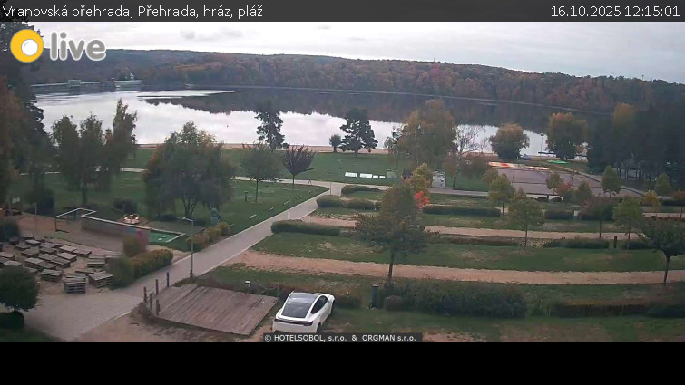 Vranovská přehrada - Přehrada, hráz, pláž - 16.10.2025 v 12:15 Vranovská přehrada - Přehrada, hráz, pláž - 16.10.2025 v 12:15