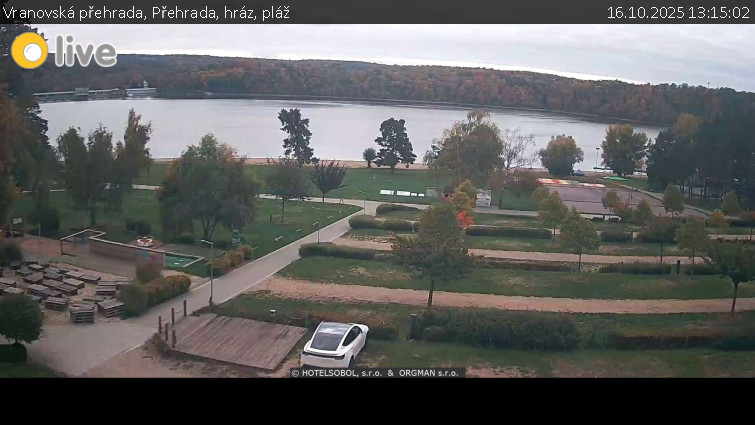 Vranovská přehrada - Přehrada, hráz, pláž - 16.10.2025 v 13:15 Vranovská přehrada - Přehrada, hráz, pláž - 16.10.2025 v 13:15