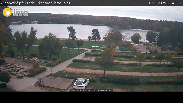 Vranovská přehrada - Přehrada, hráz, pláž - 16.10.2025 v 13:45 Vranovská přehrada - Přehrada, hráz, pláž - 16.10.2025 v 13:45