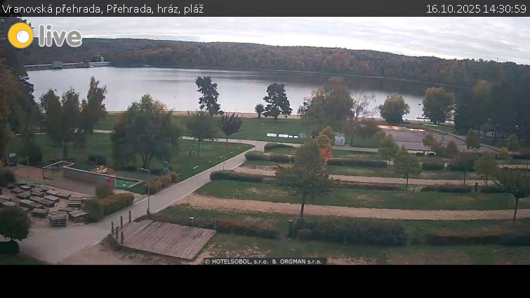 Vranovská přehrada - Přehrada, hráz, pláž - 16.10.2025 v 14:30 Vranovská přehrada - Přehrada, hráz, pláž - 16.10.2025 v 14:30