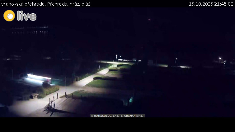 Vranovská přehrada - Přehrada, hráz, pláž - 16.10.2025 v 21:45 Vranovská přehrada - Přehrada, hráz, pláž - 16.10.2025 v 21:45