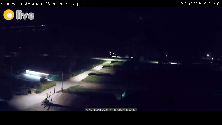 Vranovská přehrada - Přehrada, hráz, pláž - 16.10.2025 v 22:01 Vranovská přehrada - Přehrada, hráz, pláž - 16.10.2025 v 22:01