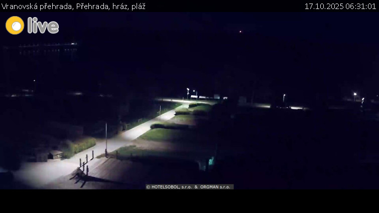 Vranovská přehrada - Přehrada, hráz, pláž - 17.10.2025 v 06:31 Vranovská přehrada - Přehrada, hráz, pláž - 17.10.2025 v 06:31