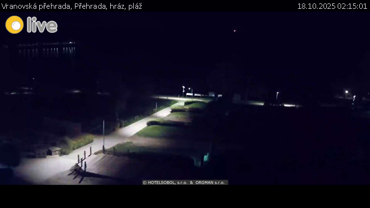 Vranovská přehrada - Přehrada, hráz, pláž - 18.10.2025 v 02:15 Vranovská přehrada - Přehrada, hráz, pláž - 18.10.2025 v 02:15