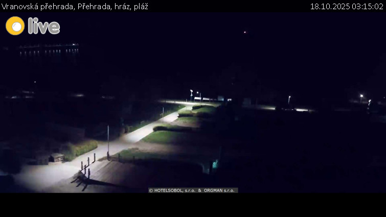 Vranovská přehrada - Přehrada, hráz, pláž - 18.10.2025 v 03:15 Vranovská přehrada - Přehrada, hráz, pláž - 18.10.2025 v 03:15
