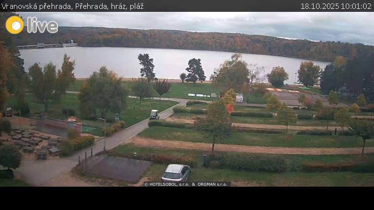 Vranovská přehrada - Přehrada, hráz, pláž - 18.10.2025 v 10:01 Vranovská přehrada - Přehrada, hráz, pláž - 18.10.2025 v 10:01