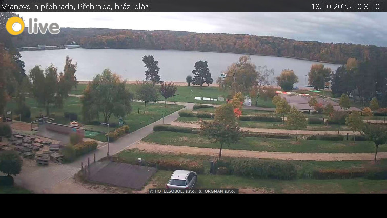 Vranovská přehrada - Přehrada, hráz, pláž - 18.10.2025 v 10:31 Vranovská přehrada - Přehrada, hráz, pláž - 18.10.2025 v 10:31