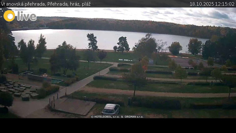 Vranovská přehrada - Přehrada, hráz, pláž - 18.10.2025 v 12:15 Vranovská přehrada - Přehrada, hráz, pláž - 18.10.2025 v 12:15