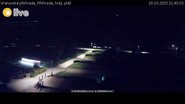 Vranovská přehrada - Přehrada, hráz, pláž - 18.10.2025 v 21:45 Vranovská přehrada - Přehrada, hráz, pláž - 18.10.2025 v 21:45