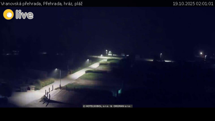 Vranovská přehrada - Přehrada, hráz, pláž - 19.10.2025 v 02:01 Vranovská přehrada - Přehrada, hráz, pláž - 19.10.2025 v 02:01