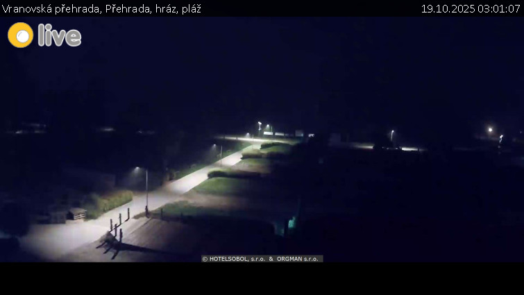 Vranovská přehrada - Přehrada, hráz, pláž - 19.10.2025 v 03:01 Vranovská přehrada - Přehrada, hráz, pláž - 19.10.2025 v 03:01