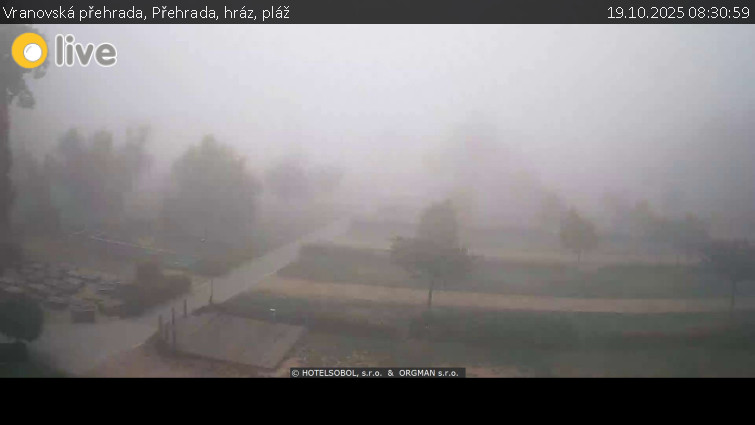 Vranovská přehrada - Přehrada, hráz, pláž - 19.10.2025 v 08:30 Vranovská přehrada - Přehrada, hráz, pláž - 19.10.2025 v 08:30