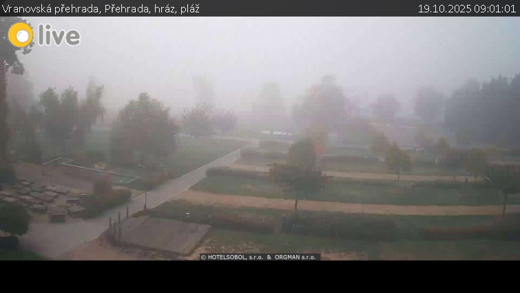 Vranovská přehrada - Přehrada, hráz, pláž - 19.10.2025 v 09:01 Vranovská přehrada - Přehrada, hráz, pláž - 19.10.2025 v 09:01