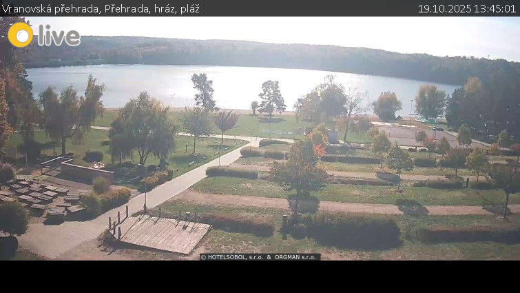 Vranovská přehrada - Přehrada, hráz, pláž - 19.10.2025 v 13:45 Vranovská přehrada - Přehrada, hráz, pláž - 19.10.2025 v 13:45