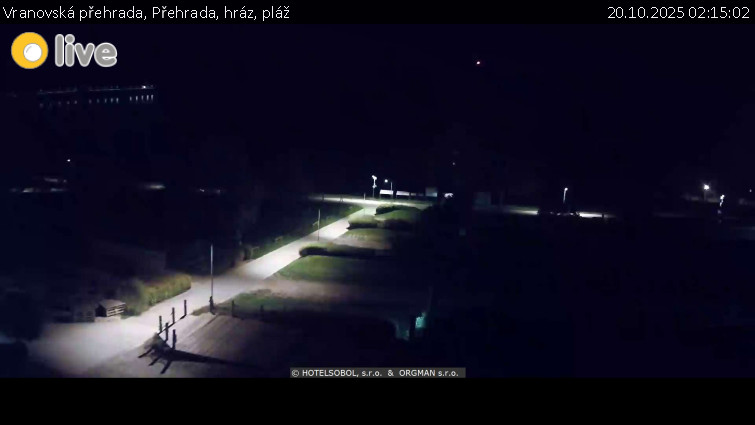 Vranovská přehrada - Přehrada, hráz, pláž - 20.10.2025 v 02:15 Vranovská přehrada - Přehrada, hráz, pláž - 20.10.2025 v 02:15