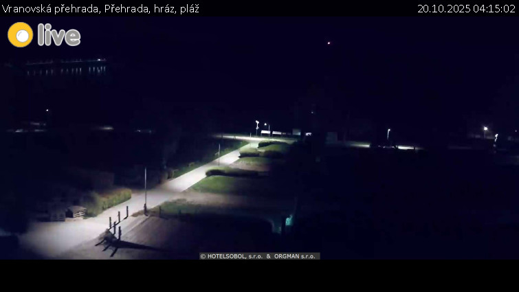 Vranovská přehrada - Přehrada, hráz, pláž - 20.10.2025 v 04:15 Vranovská přehrada - Přehrada, hráz, pláž - 20.10.2025 v 04:15