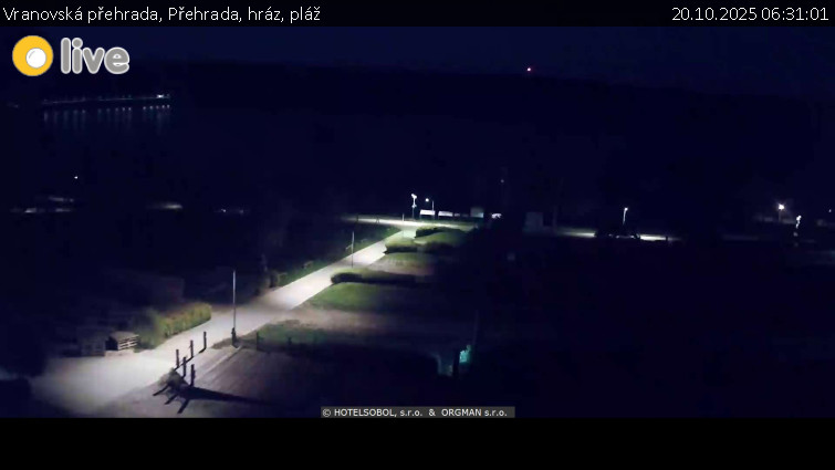 Vranovská přehrada - Přehrada, hráz, pláž - 20.10.2025 v 06:31 Vranovská přehrada - Přehrada, hráz, pláž - 20.10.2025 v 06:31