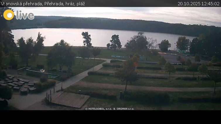 Vranovská přehrada - Přehrada, hráz, pláž - 20.10.2025 v 12:45 Vranovská přehrada - Přehrada, hráz, pláž - 20.10.2025 v 12:45