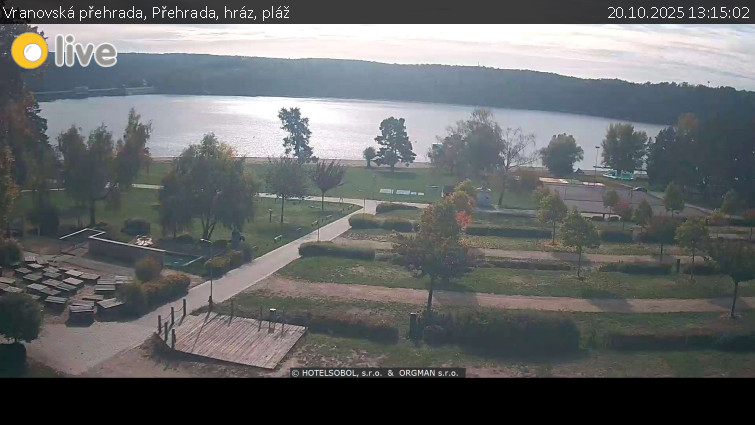 Vranovská přehrada - Přehrada, hráz, pláž - 20.10.2025 v 13:15 Vranovská přehrada - Přehrada, hráz, pláž - 20.10.2025 v 13:15