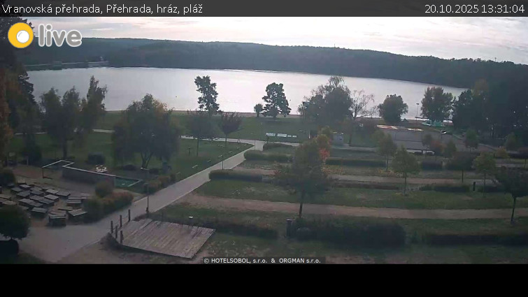Vranovská přehrada - Přehrada, hráz, pláž - 20.10.2025 v 13:31 Vranovská přehrada - Přehrada, hráz, pláž - 20.10.2025 v 13:31