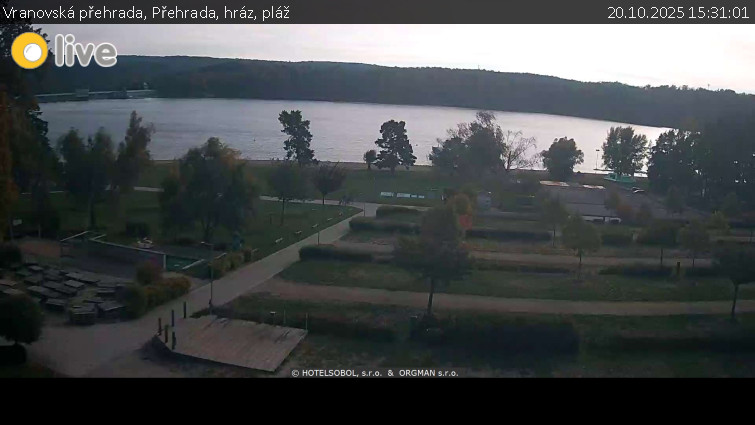 Vranovská přehrada - Přehrada, hráz, pláž - 20.10.2025 v 15:31 Vranovská přehrada - Přehrada, hráz, pláž - 20.10.2025 v 15:31