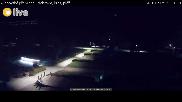 Vranovská přehrada - Přehrada, hráz, pláž - 20.10.2025 v 21:31 Vranovská přehrada - Přehrada, hráz, pláž - 20.10.2025 v 21:31