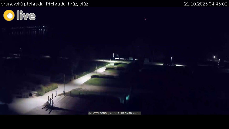 Vranovská přehrada - Přehrada, hráz, pláž - 21.10.2025 v 04:45 Vranovská přehrada - Přehrada, hráz, pláž - 21.10.2025 v 04:45
