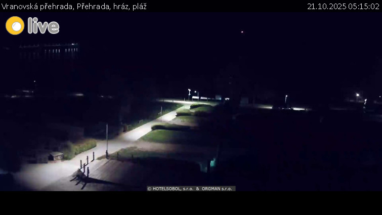 Vranovská přehrada - Přehrada, hráz, pláž - 21.10.2025 v 05:15 Vranovská přehrada - Přehrada, hráz, pláž - 21.10.2025 v 05:15