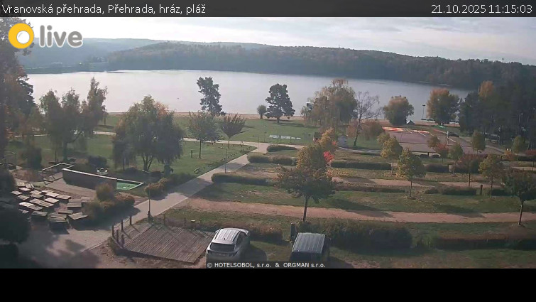 Vranovská přehrada - Přehrada, hráz, pláž - 21.10.2025 v 11:15 Vranovská přehrada - Přehrada, hráz, pláž - 21.10.2025 v 11:15
