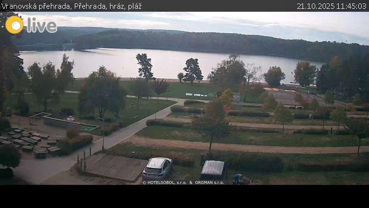 Vranovská přehrada - Přehrada, hráz, pláž - 21.10.2025 v 11:45 Vranovská přehrada - Přehrada, hráz, pláž - 21.10.2025 v 11:45