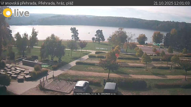 Vranovská přehrada - Přehrada, hráz, pláž - 21.10.2025 v 12:01 Vranovská přehrada - Přehrada, hráz, pláž - 21.10.2025 v 12:01