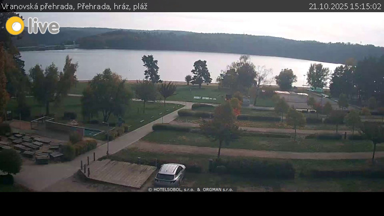 Vranovská přehrada - Přehrada, hráz, pláž - 21.10.2025 v 15:15 Vranovská přehrada - Přehrada, hráz, pláž - 21.10.2025 v 15:15